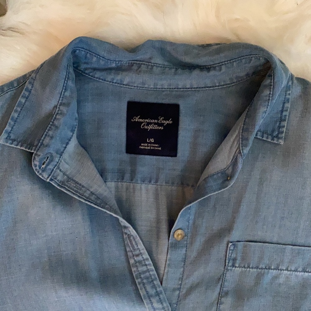 American Eagle Cotton Button-Up - image 2